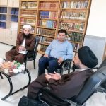 دیدار امام جمعه مسجد جامع قُبای سنندج با مدير مؤسسه مذاهب اسلامی قم