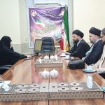 ديدار مدير موسسه مذاهب اسلامی با مدير و معاونان حوزه علميه خواهران بندرعباس